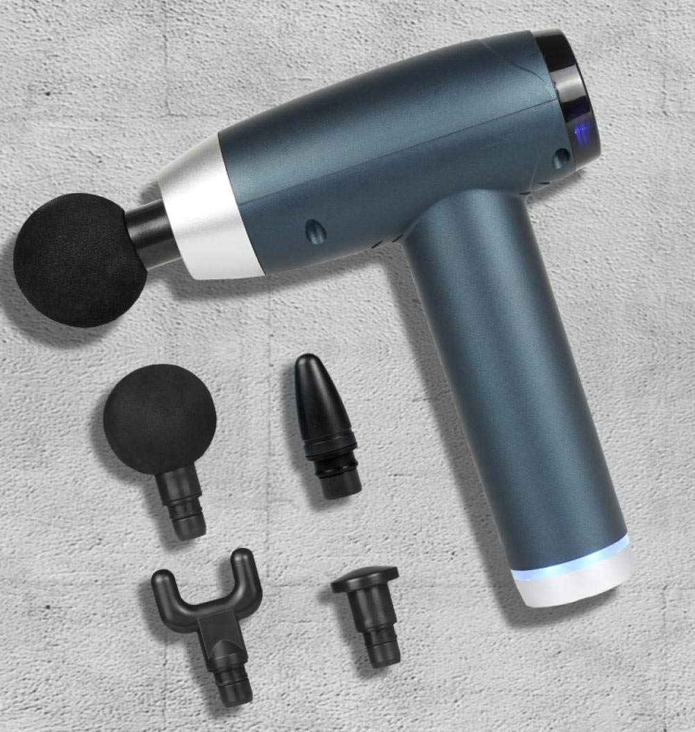 Pistola massaggiante per Atleti, Sollievo dal Dolore e Relax, Pistola per Massaggio fasciale USB per Fitness, Pistola per Massaggio Muscolare Profondo - Rossa, Motore brushless