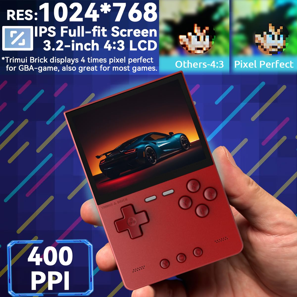 Amazon.co.jp: EWDGOES Trimui Brick ハンドヘルドゲームコンソール