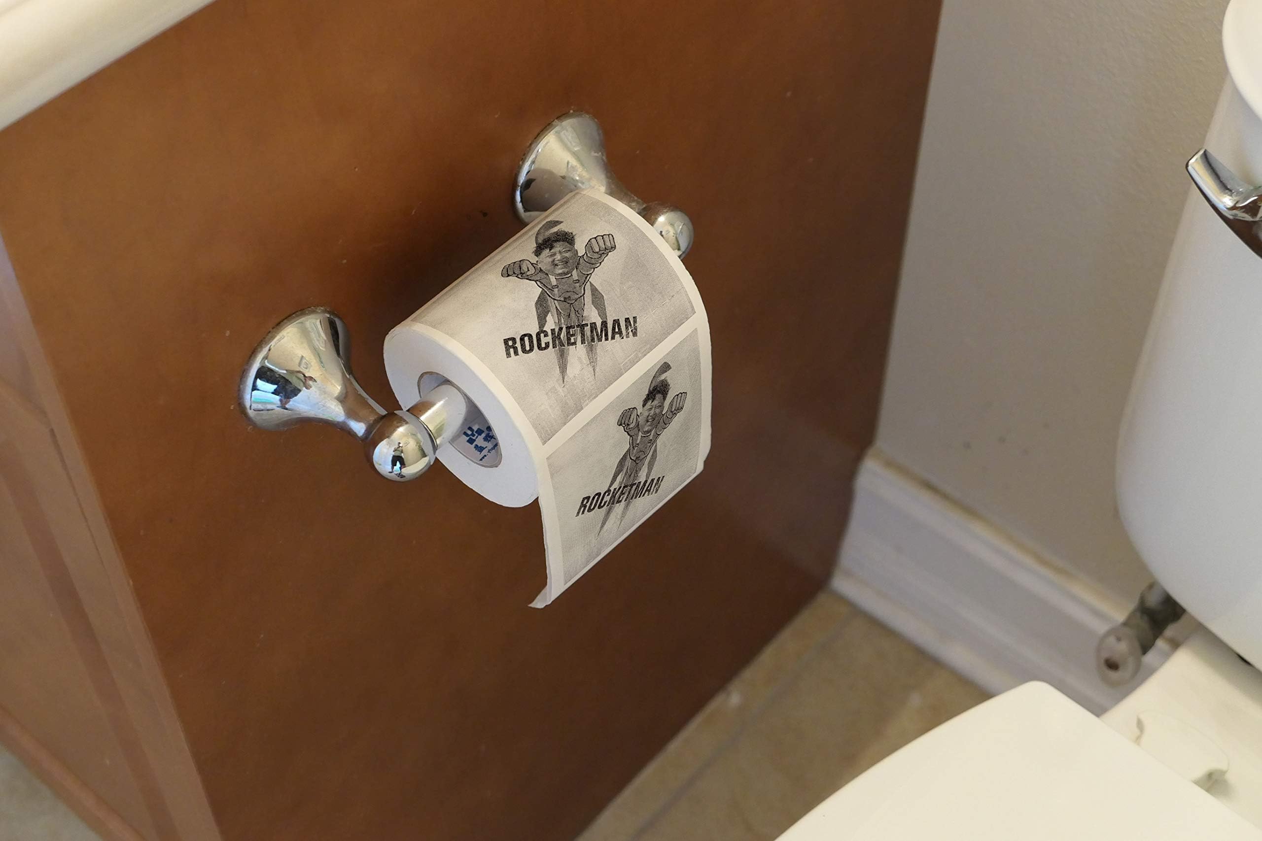 SummitLink Rocket Man North Korea Kim Jong Un Toilet Paper Funny Nuke Tissue Prank Fun Birthday Party Novelty Gift Idea (1 Roll)