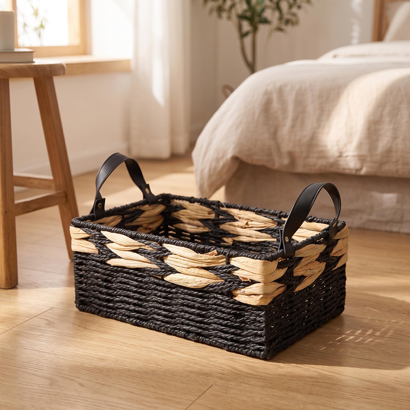 Cesta con Cuero Cesto, Grande, Style to 4