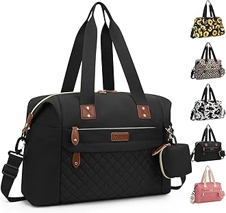 Diaper Bag Tote - Diaper Baby Bags with Pacifier Case, Shoulder Straps, Stroller Clips, Waterproof Large Mommy Maternity Travel Baby Bag for Mom and Dad, Medium, Black