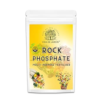 Vida De Jardin Organic Rock Phosphate Essential Fertilizer All Purpose Crushed Powder for Fruiting and Flowering Plants | 5 KG