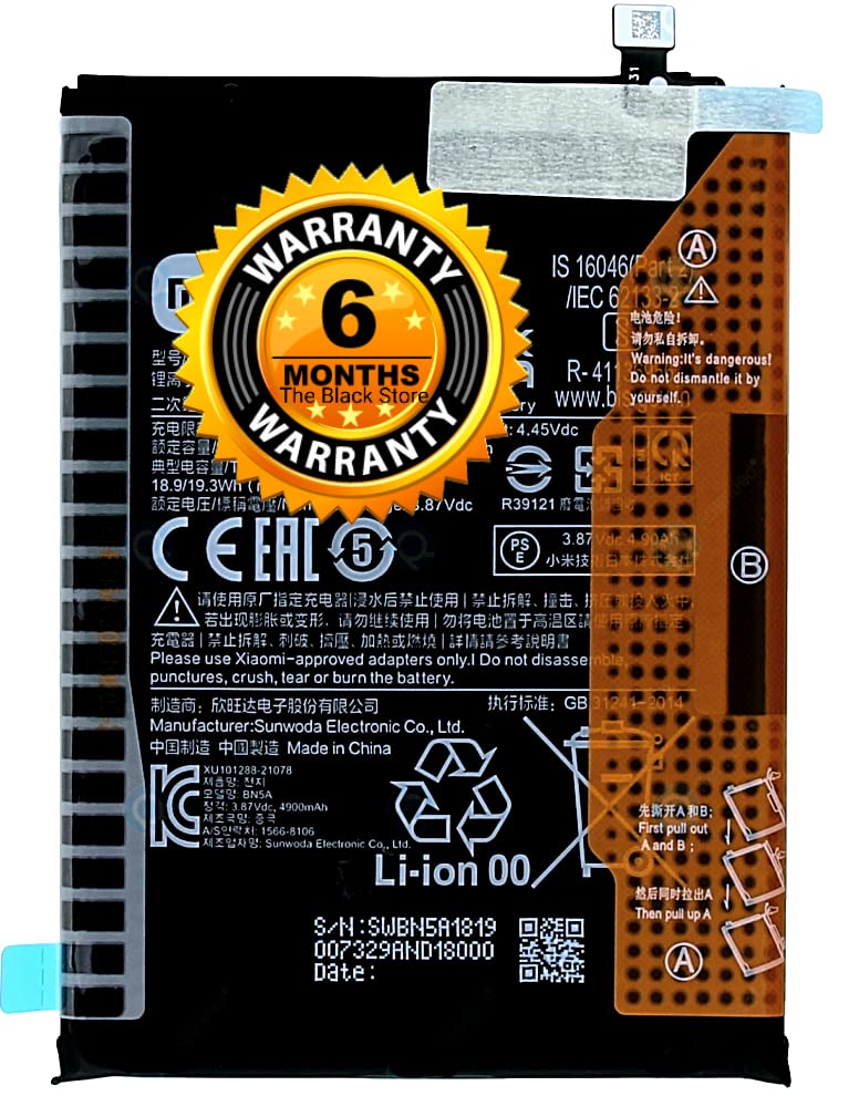 Image of Original BN5A Battery Compatible with Redmi Note 10 5G (Poco M3 Pro 5G) M2103K19PG