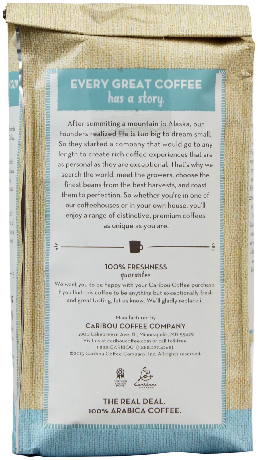 Amazon.com : Caribou Coffee Ground Coffee Caribou Blend, 12 Ounce :  Everything Else