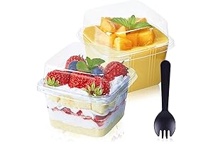 Clear Dessert Cups with Lids