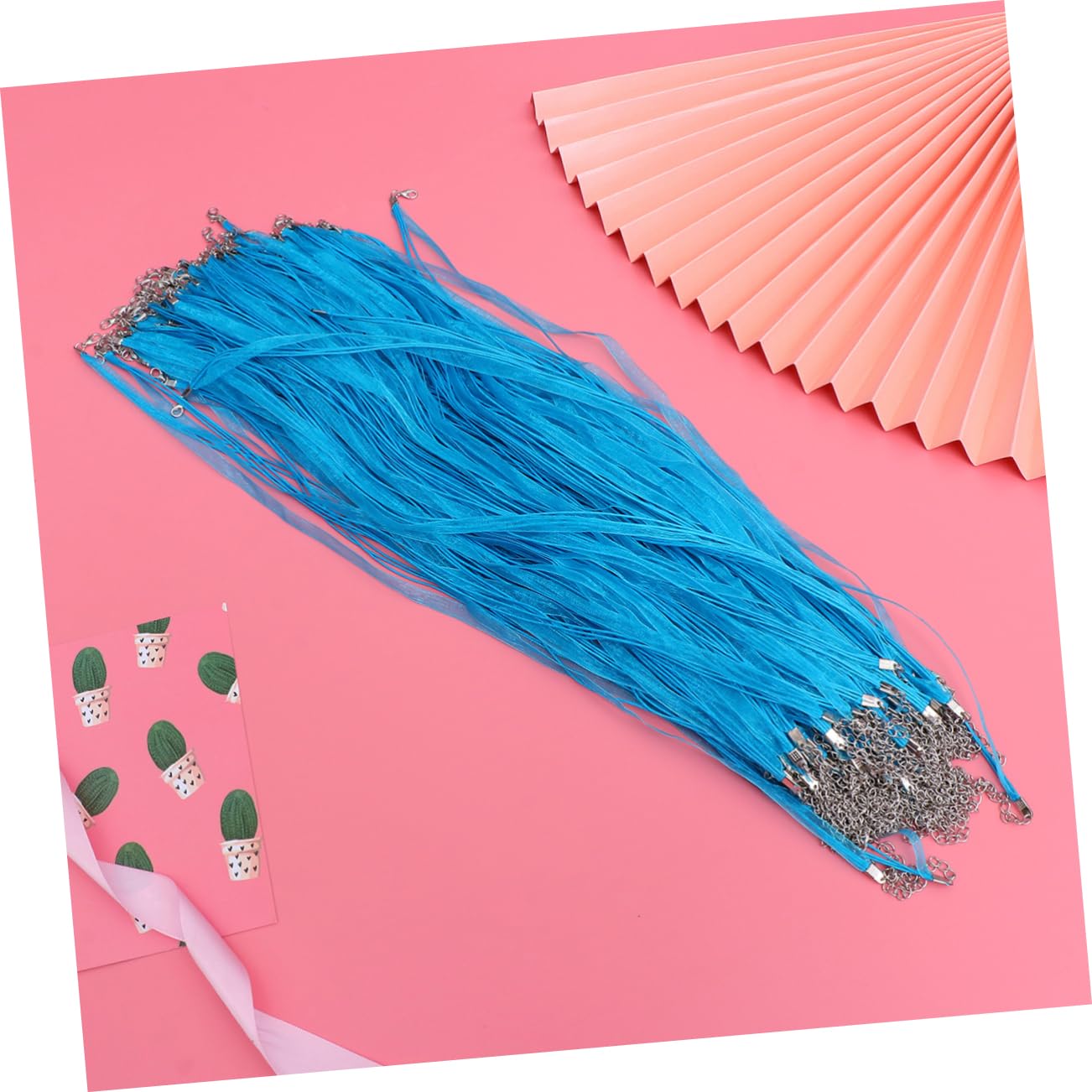 HOMSFOU 100pezzi Cordino Per Collane Di Gioielli Corda Di Cera Filata Per Creazione Di Gioielli Forniture Per Creazione Di Di Cordini Con Fibbia Moschettone Per Braccialetti e Collane
