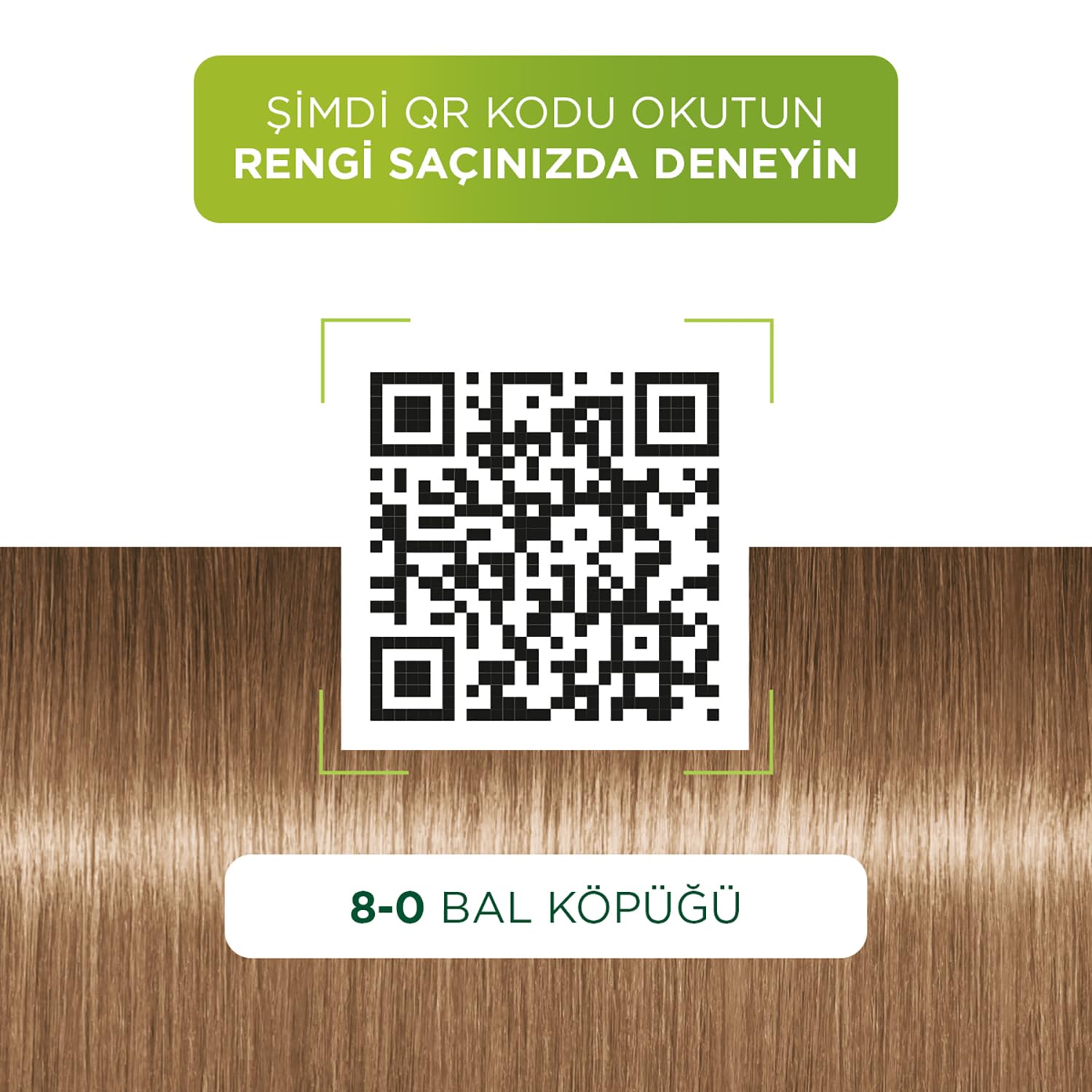 Palette Kalıcı Doğal Renkler 8-0 Bal Köpüğü Saç Boyası, Tek Ebat