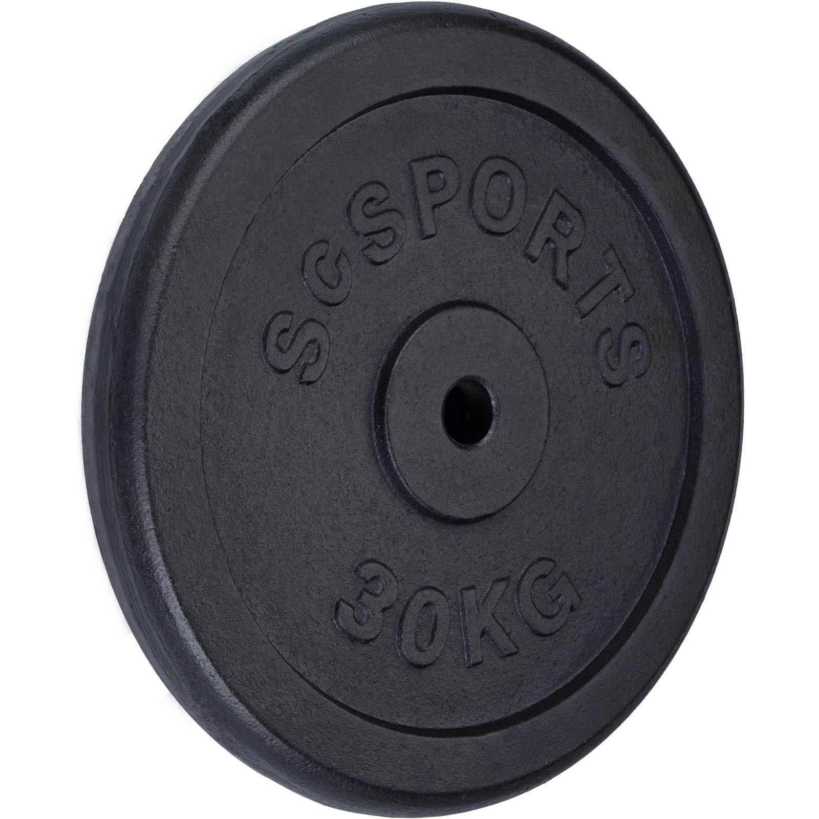 ScSPORTS, Pesi a Disco, 30 kg, in ghisa