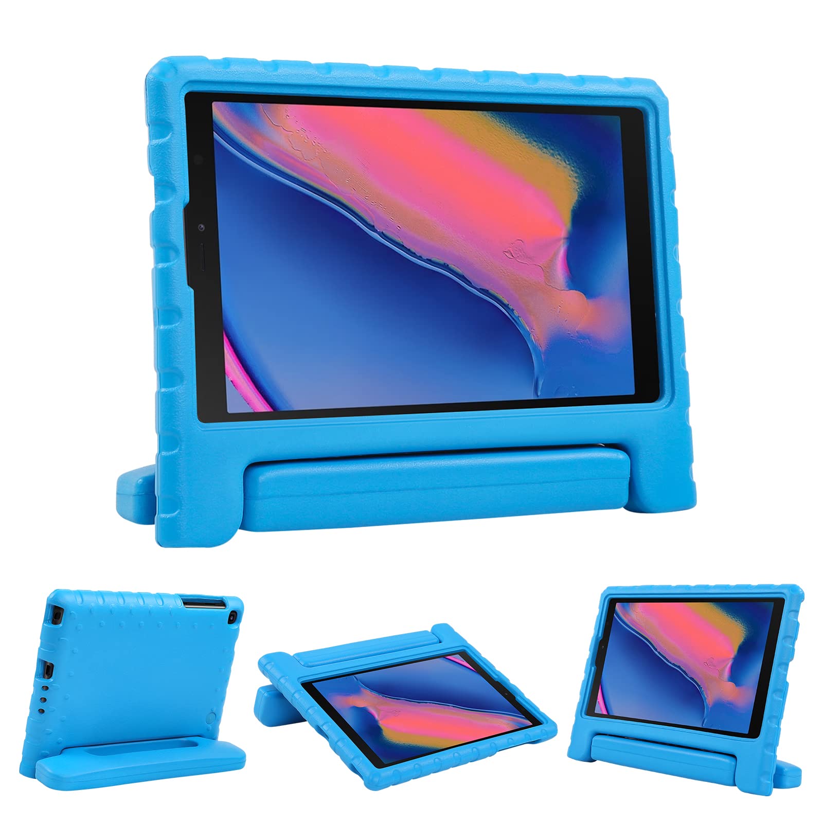 SIMPLEWAYKids Case for Samsung Galaxy Tab A 8.0 Case Inch 2019 (P200/P205),Shockproof Lightweight Handle Stand Holder Kids Tablet Case Cover for Samsung Galaxy Tab A 8.0 Inch 2019