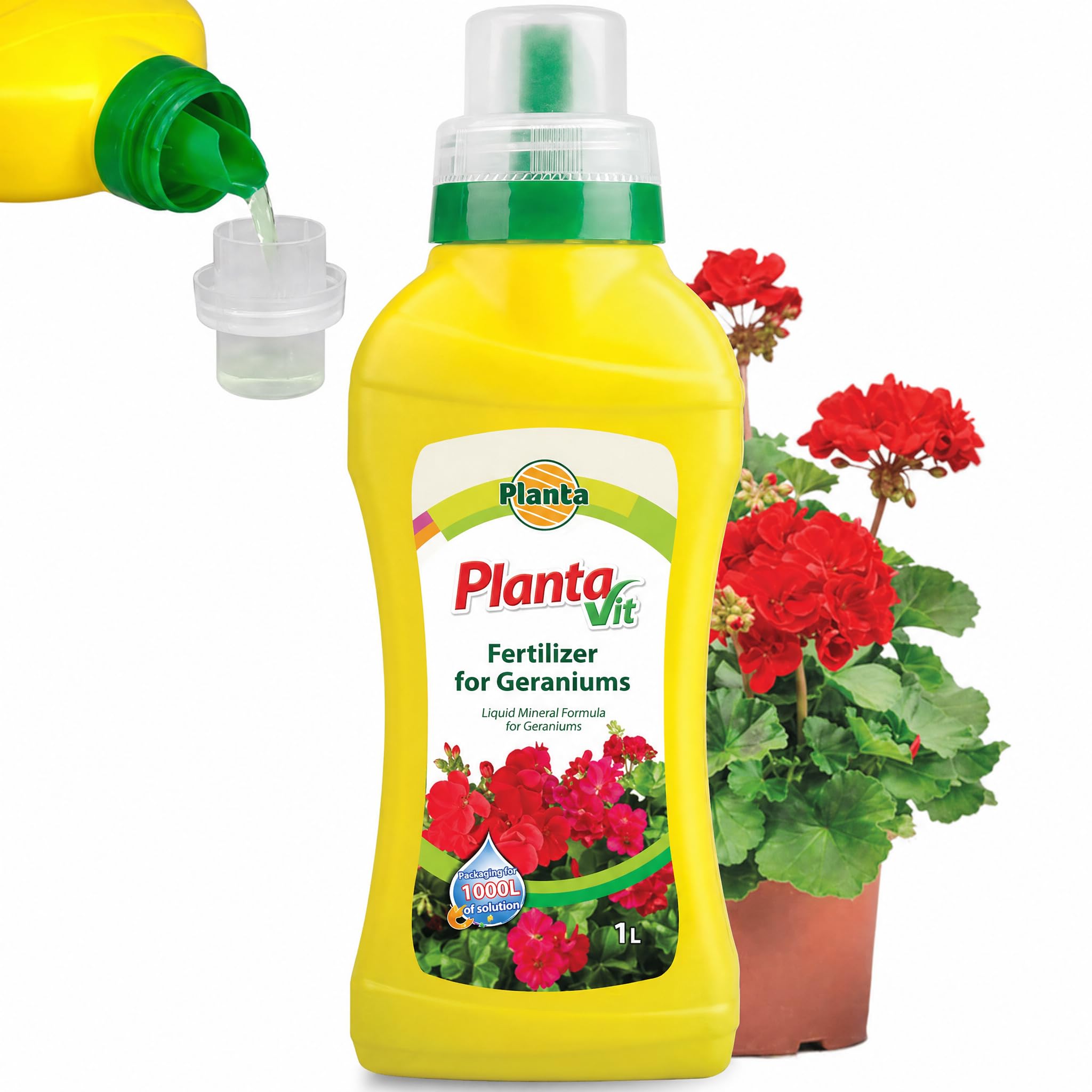Pelargonium Liquid Fertiliser 1L Flower Feed Concentrate, makes up to 400L