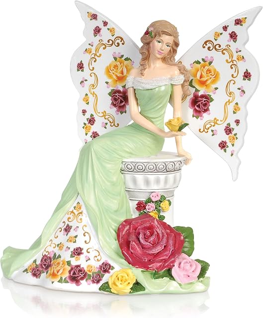 The Bradford Exchange - 'The Magic Of Roses' Angel Figurine