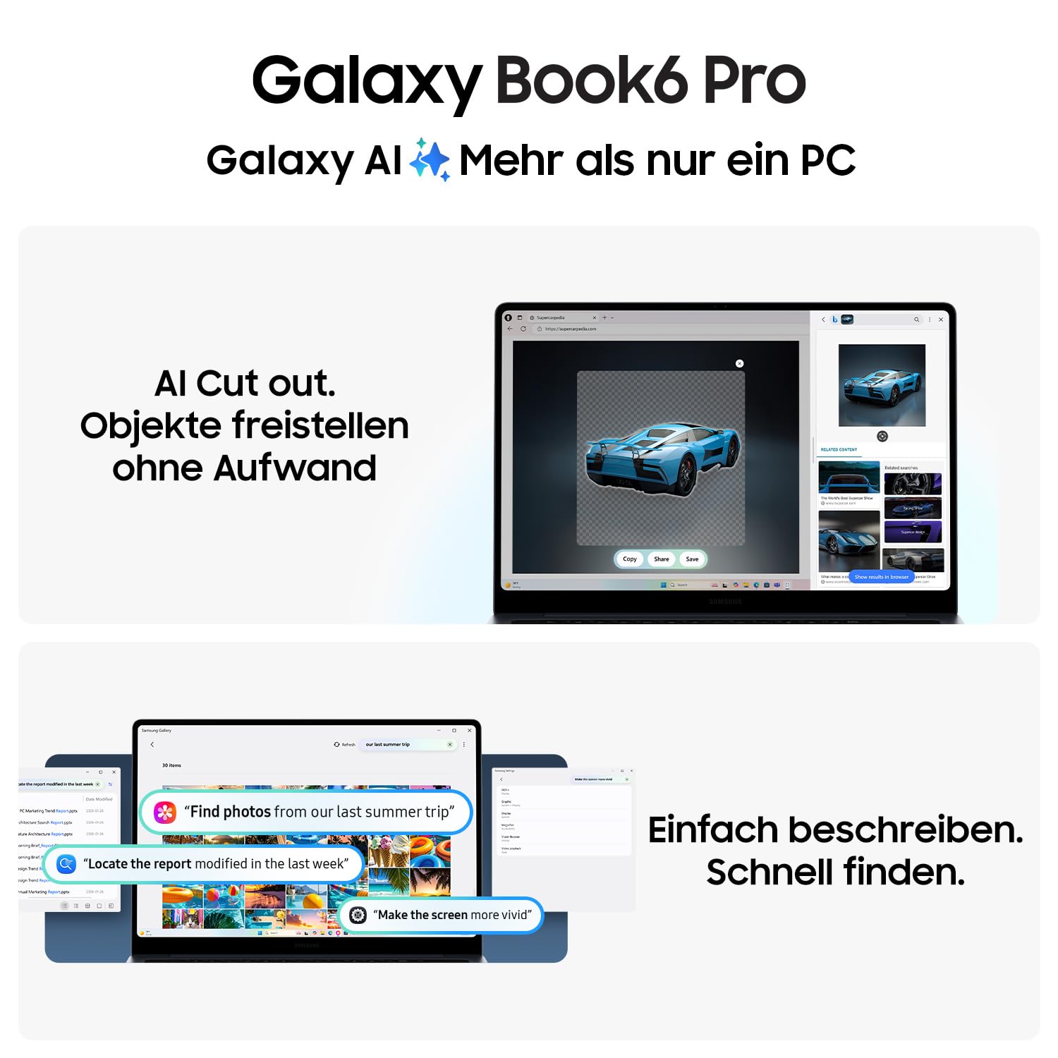 Samsung Galaxy Book 6 Pro - Gray | 16" | 3 Jahre Herstellergarantie | Exklusiv bei Amazon