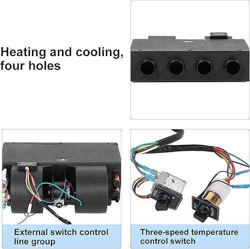 Miniatura 3 de Evaporador de aire acondicionado, calentador automático de 12 V, evaporador de aire acondicionado, termostato de refrigeración de calefacción debajo