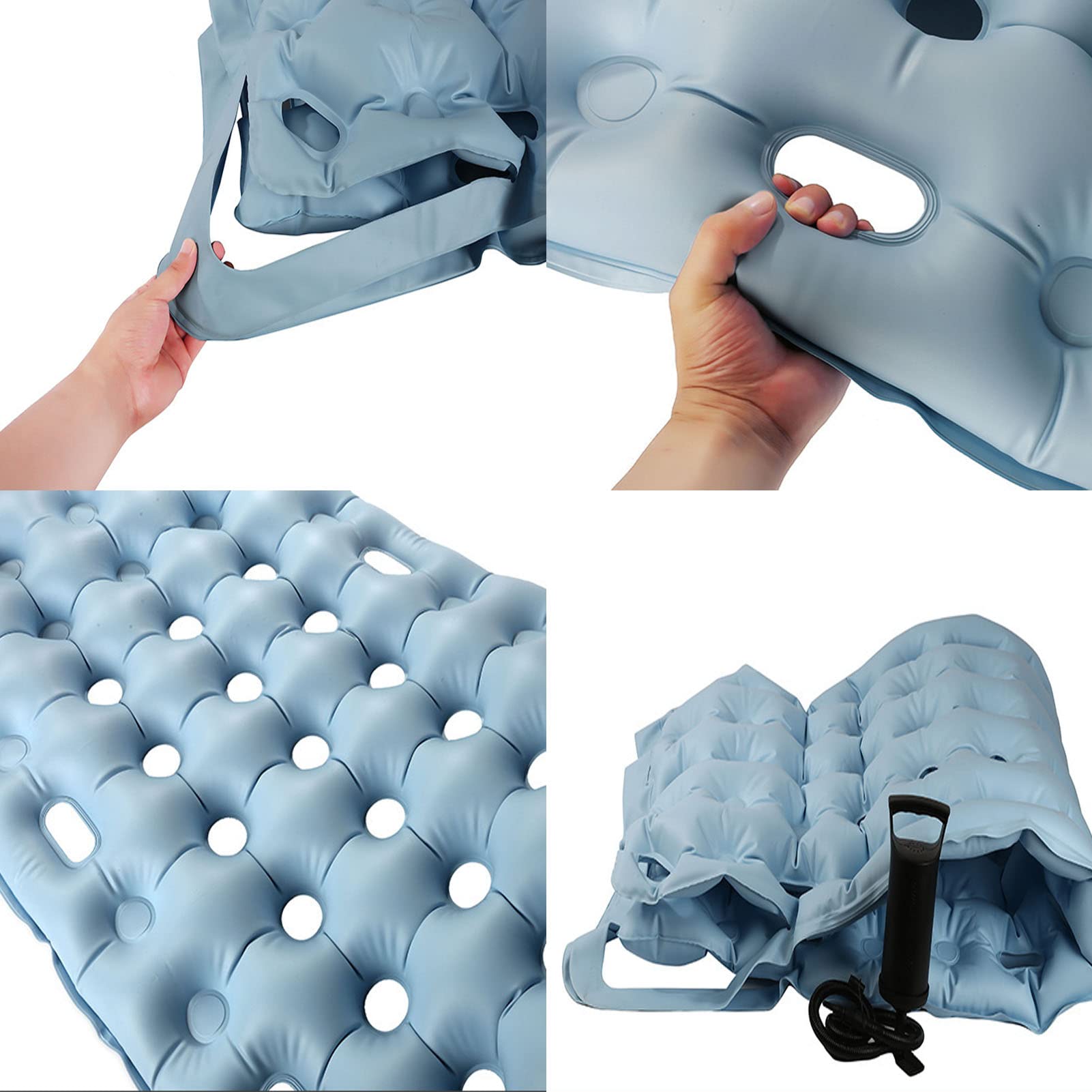 Colchón Inflable antiescaras, colchón Premium de presión de Aire alterna, Individual y esférico, para aliviar Las escaras y úlceras por presión en Camas médicas.