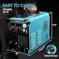 Vista 6 de DURATECH Soldador MIG de 140 amperios, máquina de soldadura de 120 V, núcleo de flujo sin gases/núcleo sólido, blindado a gas, soldador TIG/Stick 4