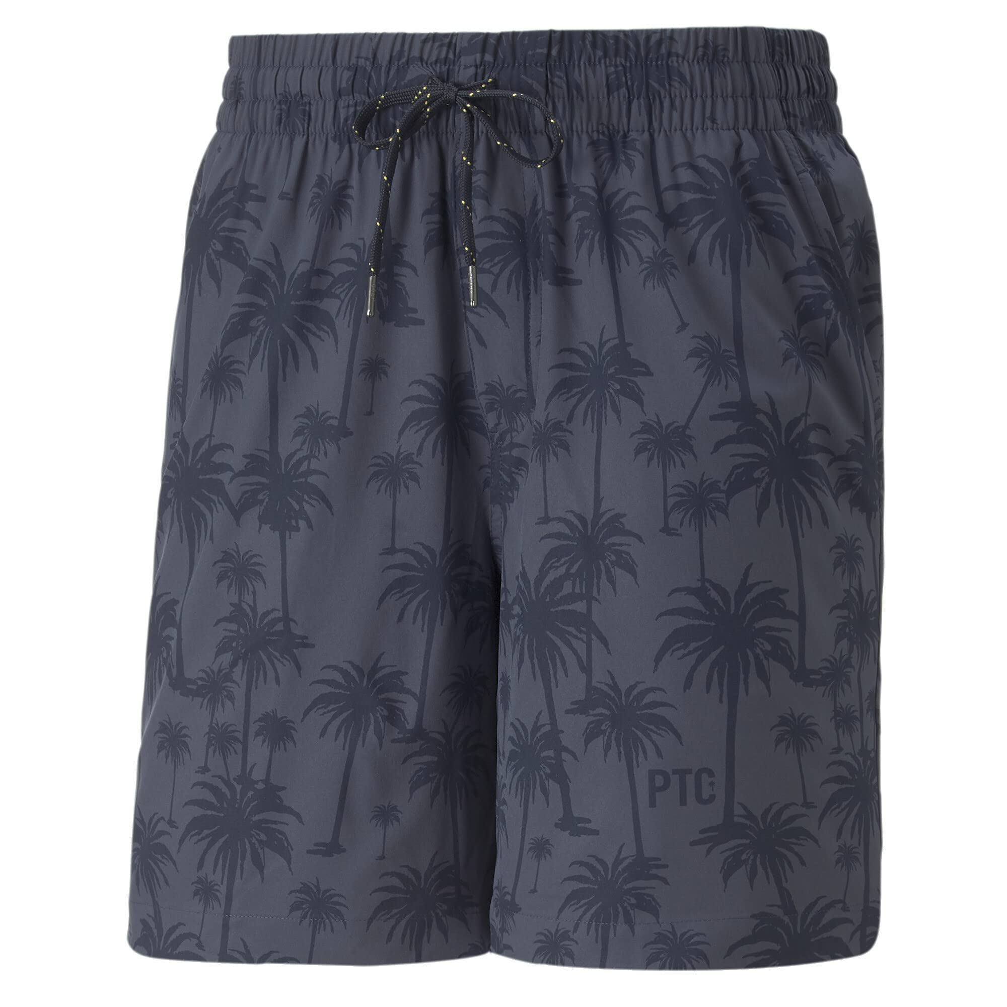 PUMA x PTC Palm Tree Crew Stretch Waist Navy Blue Mens Golf Shorts 536874 02