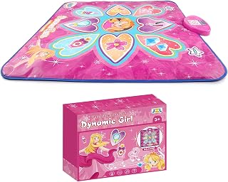 Vrseis Dance Mat Pad Rhythm Step Play Mat for Boys & Girls Toys 90x90cm/35.4x35.4inch Single Music Dancing Playmat for 3-12 Year Old Kids