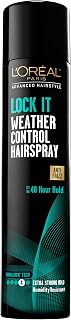 L'Oréal Paris LOCK IT Weather Control Hairspray - Extra Strong 48-Hour Hold, Anti-Frizz, Humidity Resistant 8.25 oz