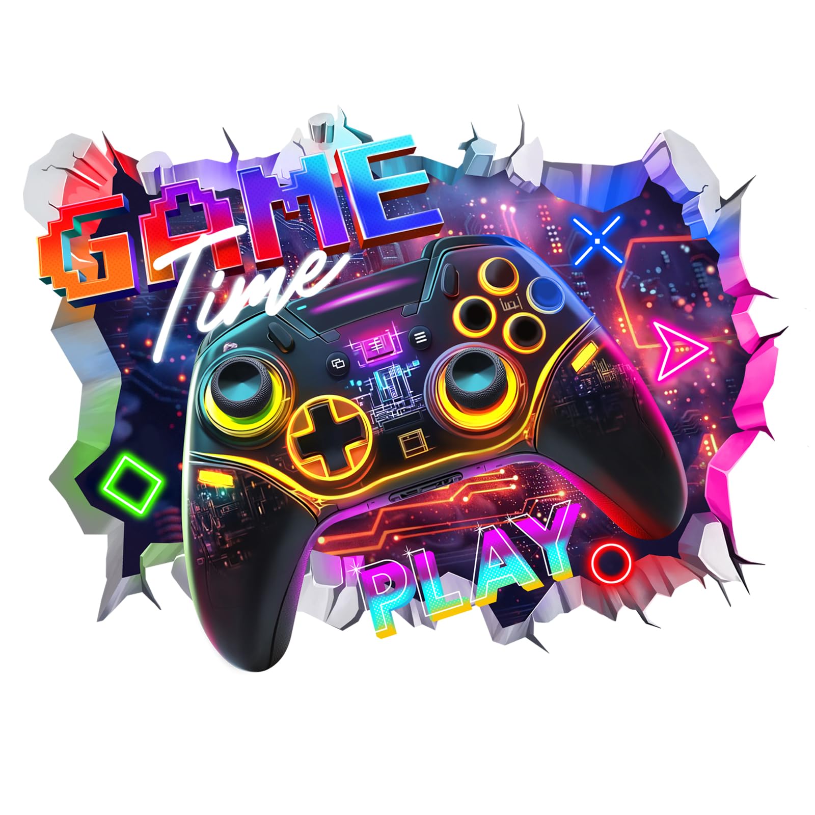 Photo 1 of FUFUQUARE 3D Game Controller Wall Decals