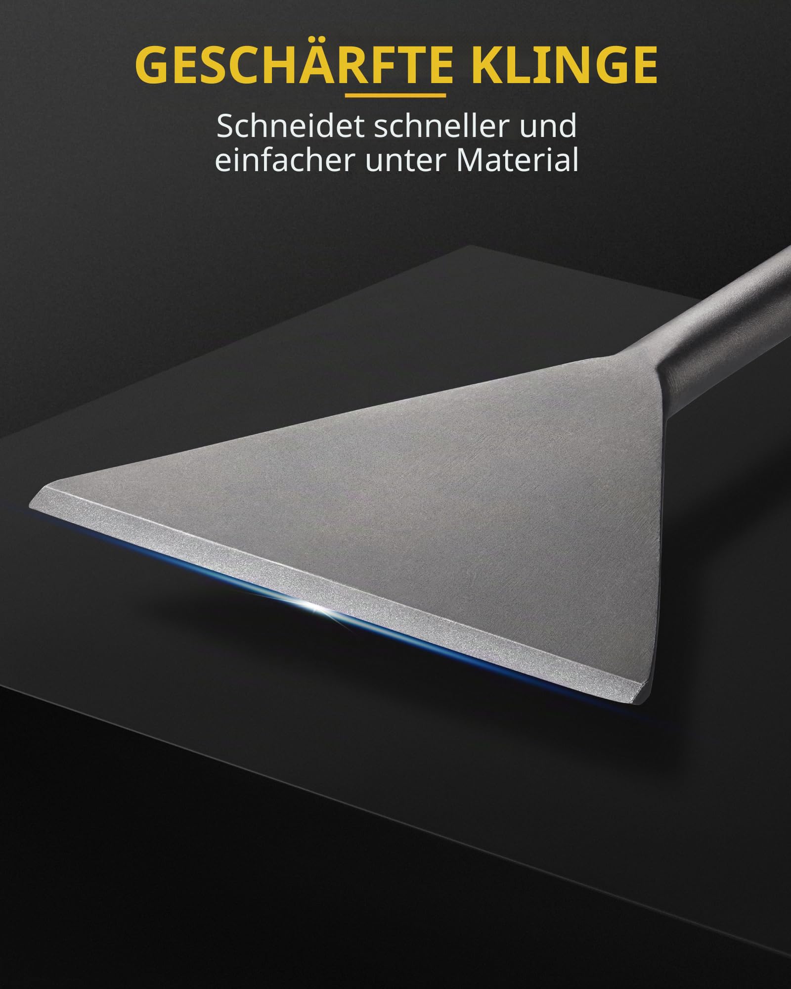 SDS Max Meißel, Firecore Fliesenmeißel 380 × 150 mm für SDS Max Hammer, extra breit Spatmeißel, Betonmeißel zum Entfernen von Linoleumböden, VCT-Betonmörtel, Dünnbettmörtel, Keramikfliesen