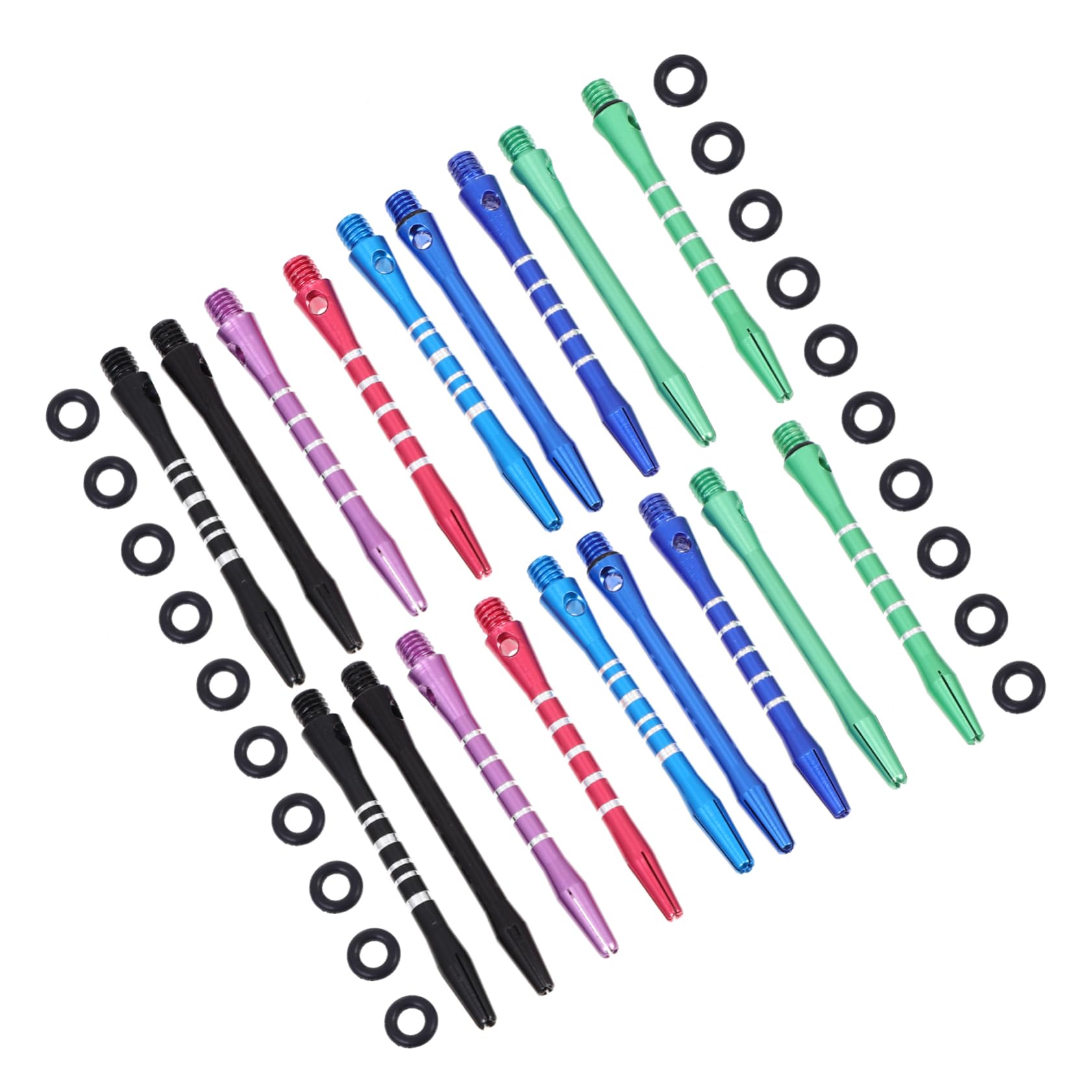 Toddmomy Universal Flights and Shafts Kit 30-Piece Aluminum Alloy Stems Enhance Flight Stability and Precisi