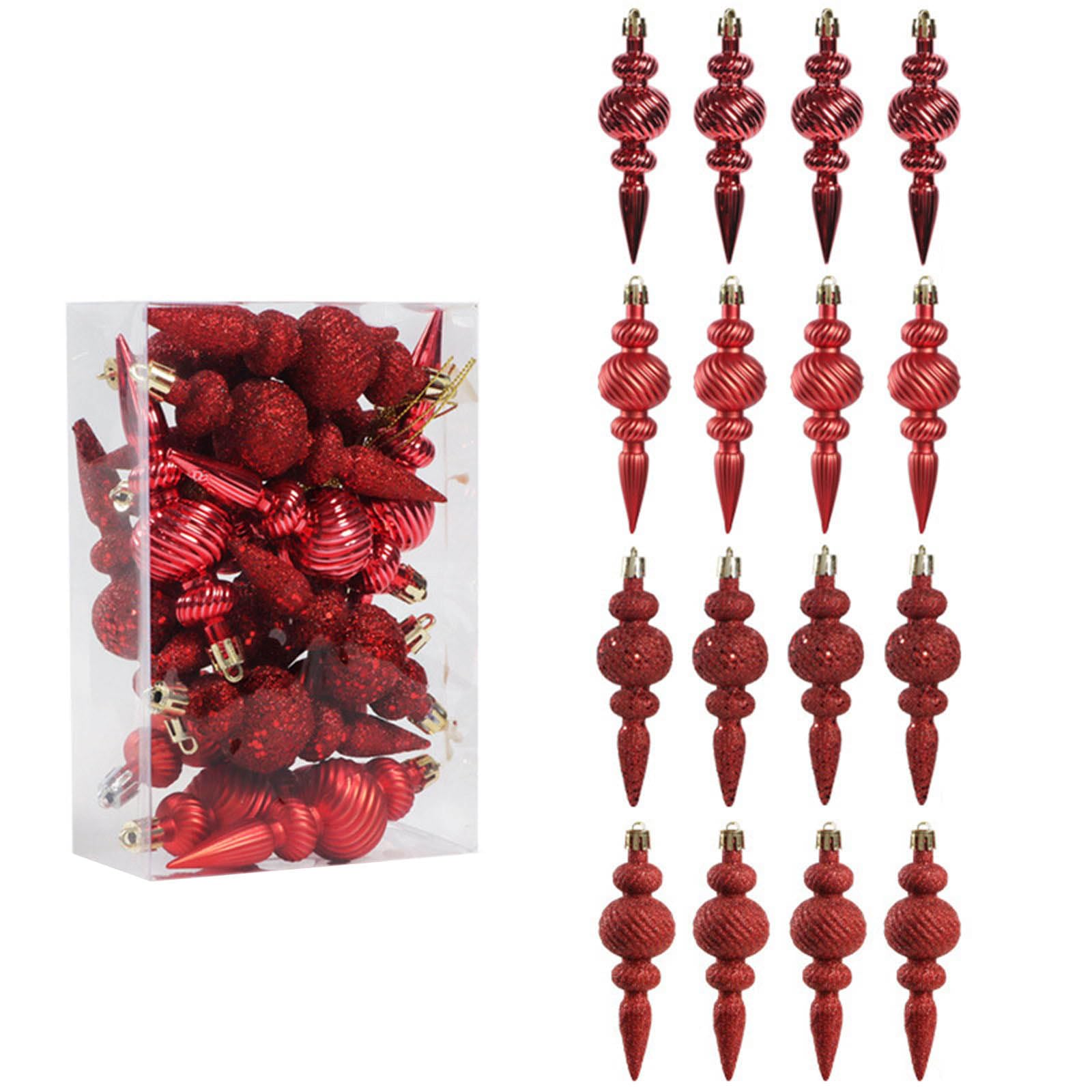 Tfaoys Red Festival Hanging Decorations Colorful Painted Irregular Tape Design Christmas Decoration For Indoor Outdoor Party Colorful Festival Tree Decorations
