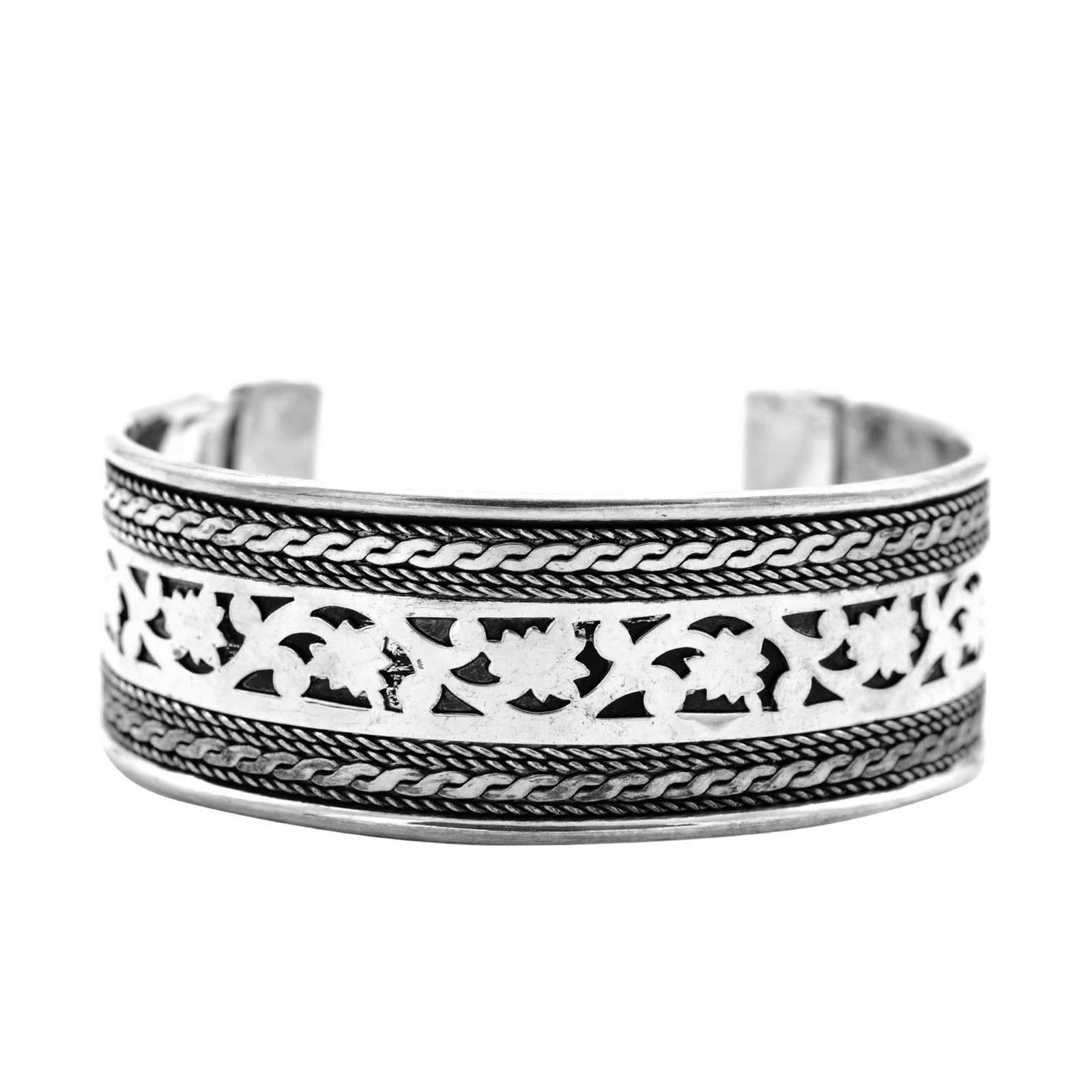 See full amazon price history chart for TEEJH Chaya Floral Embossed Silver Oxidized Cuff for Women TEEJH Chaya Floral Embossed Silver Oxidized Cuff for Women (B09156XY23) Amazon Price History, Amazon Price Tracker
