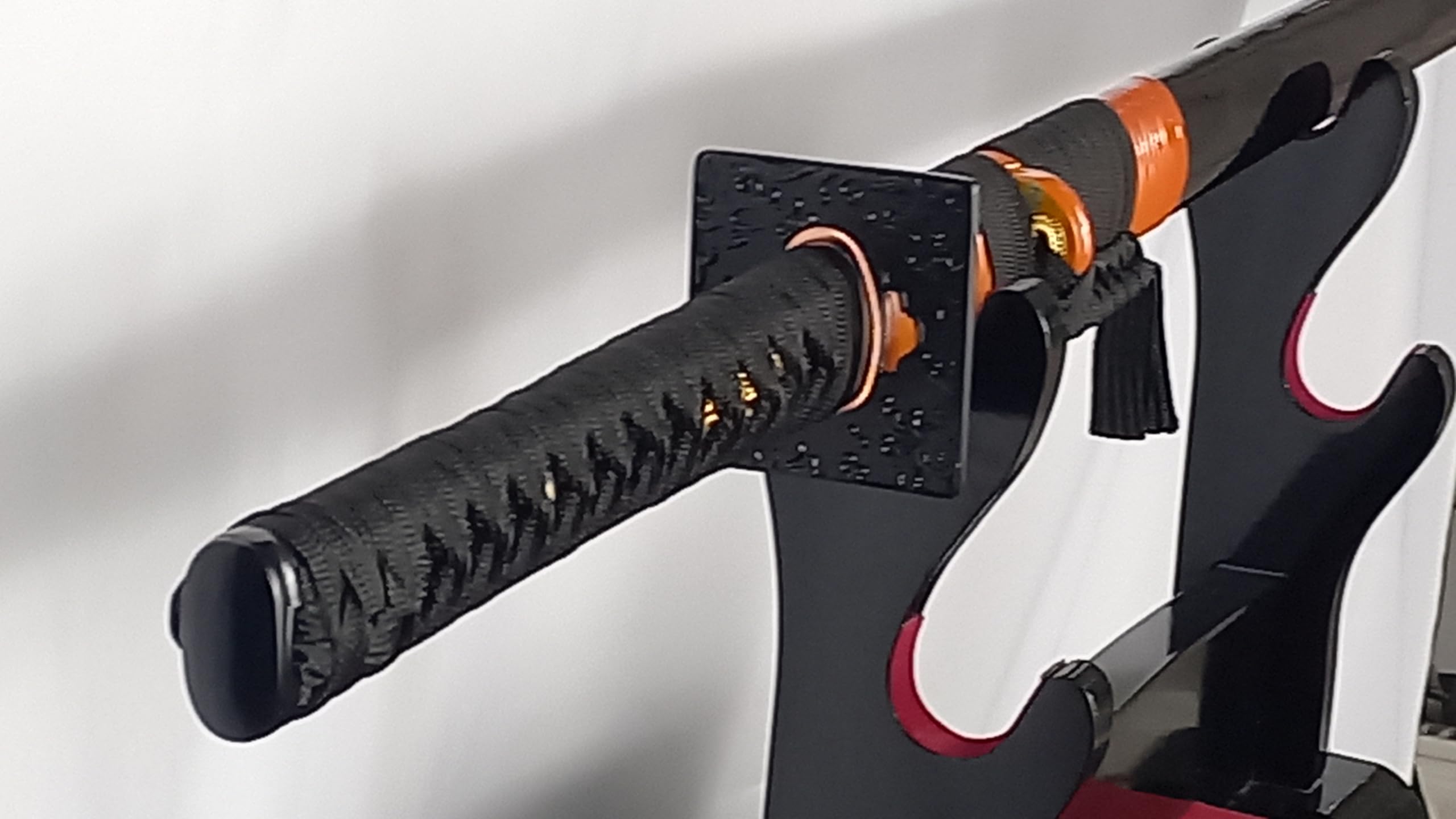 Samurai Ninja Schwerter Katana Schwert - scharf, echt & handgeschmiedet - gefaltetes Katana Schwert ohne Ständer - echtes Japanisches Samurai Sword aus Kohlenstoffstahl - Japan Deko Katanas