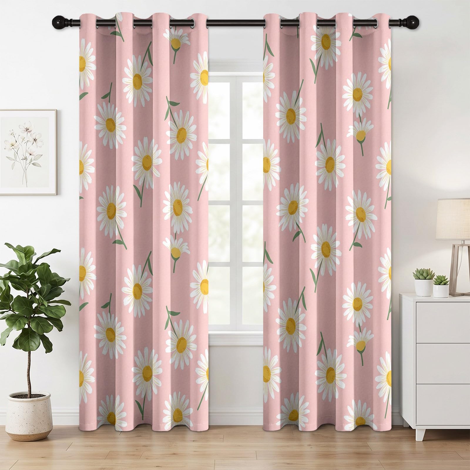 Tende oscuranti pastorali, 245 x 140 cm (altezza x larghezza), set da 2