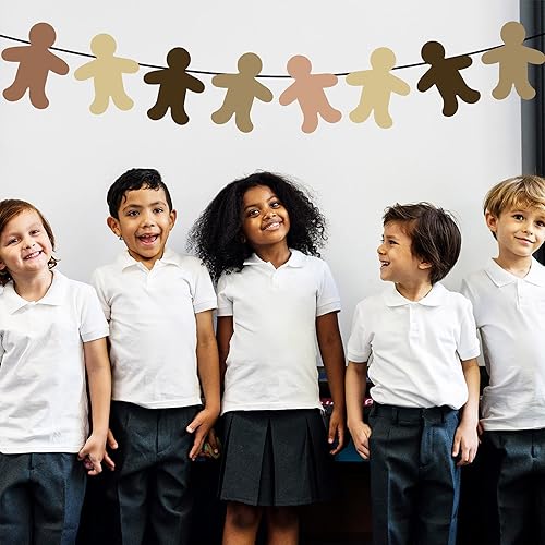 Miniatura 5 de 50 piezas de recortes creativos multiculturales para personas para diseñar y decorar, proyectos de grupo de manualidades, proyectos de manualidades