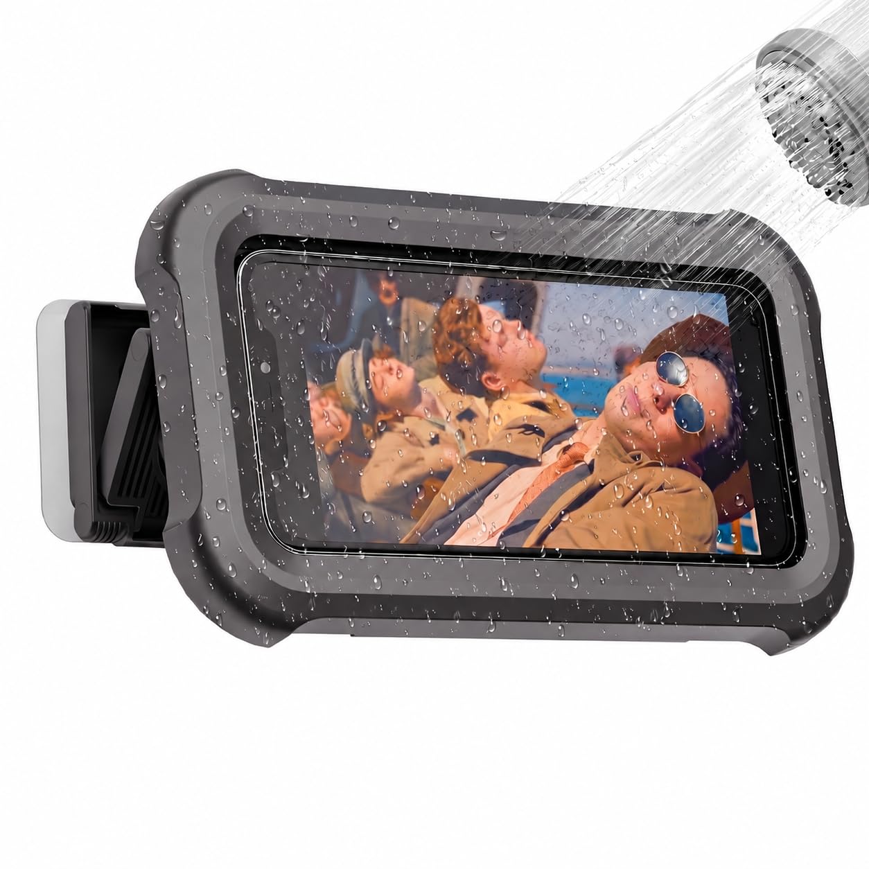 Mistriddle Waterproof Shower Phone Holder, Retractable &amp; 360° Rotation