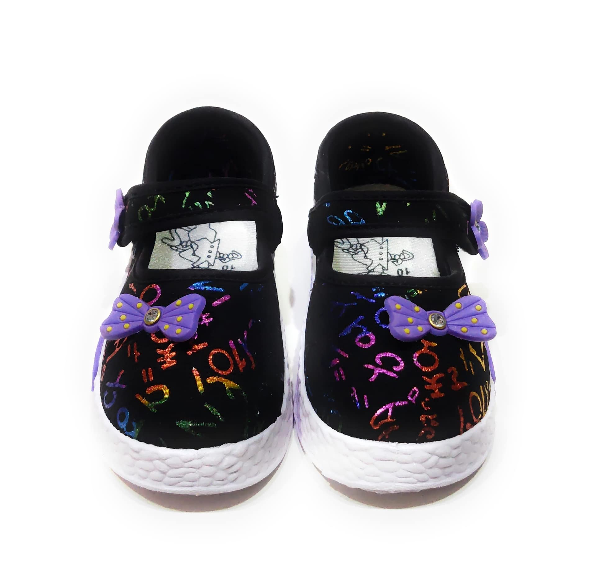 Coolz Girls Baby Fashion And Casual Ballet Flat Ballerina Cute-1 For 1-4 Yrs (Black, 12_Months) - 12-18 Months 2