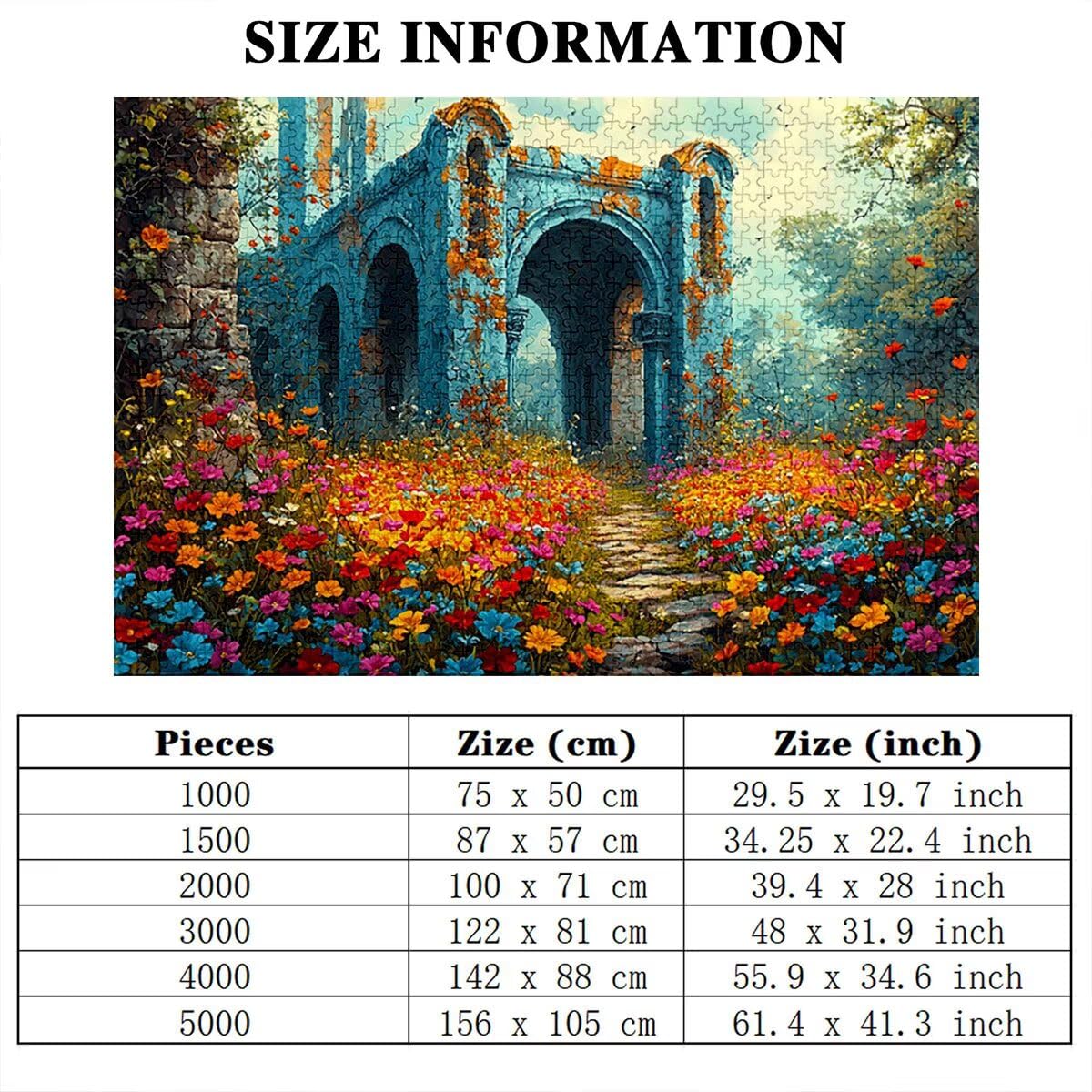 Puzzle 3000 elementów, kwiat, krajobraz, 3000 elementów, drewniane puzzle dla dorosłych, trudna łamigłówka, gra logiczna dla całej rodziny, drewniane puzzle do dekoracji salonu, na prezent, Q-20
