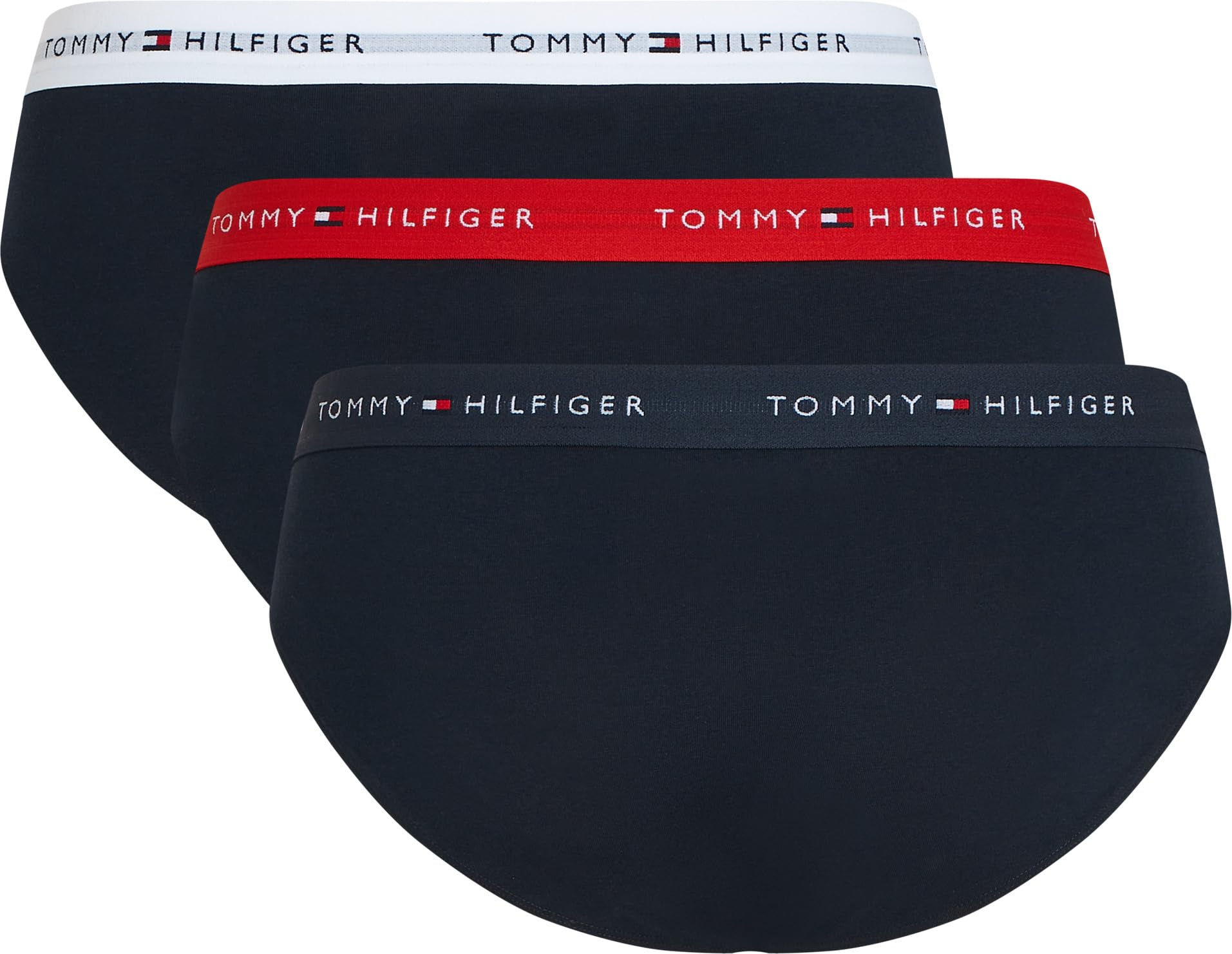 Tommy Hilfiger Majtki męskie, Czarny (Sky/Primary Red/White), M