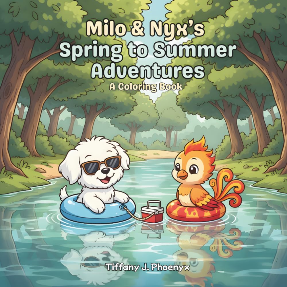 Milo & Nyx's Spring to Summer Adventures: A Coloring Book