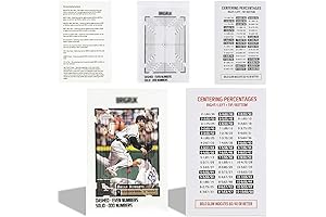 BDJBXK Card Centering Grading Tool, Sports Card Tool Kit, Free Two Measuring Ruler Set Included.