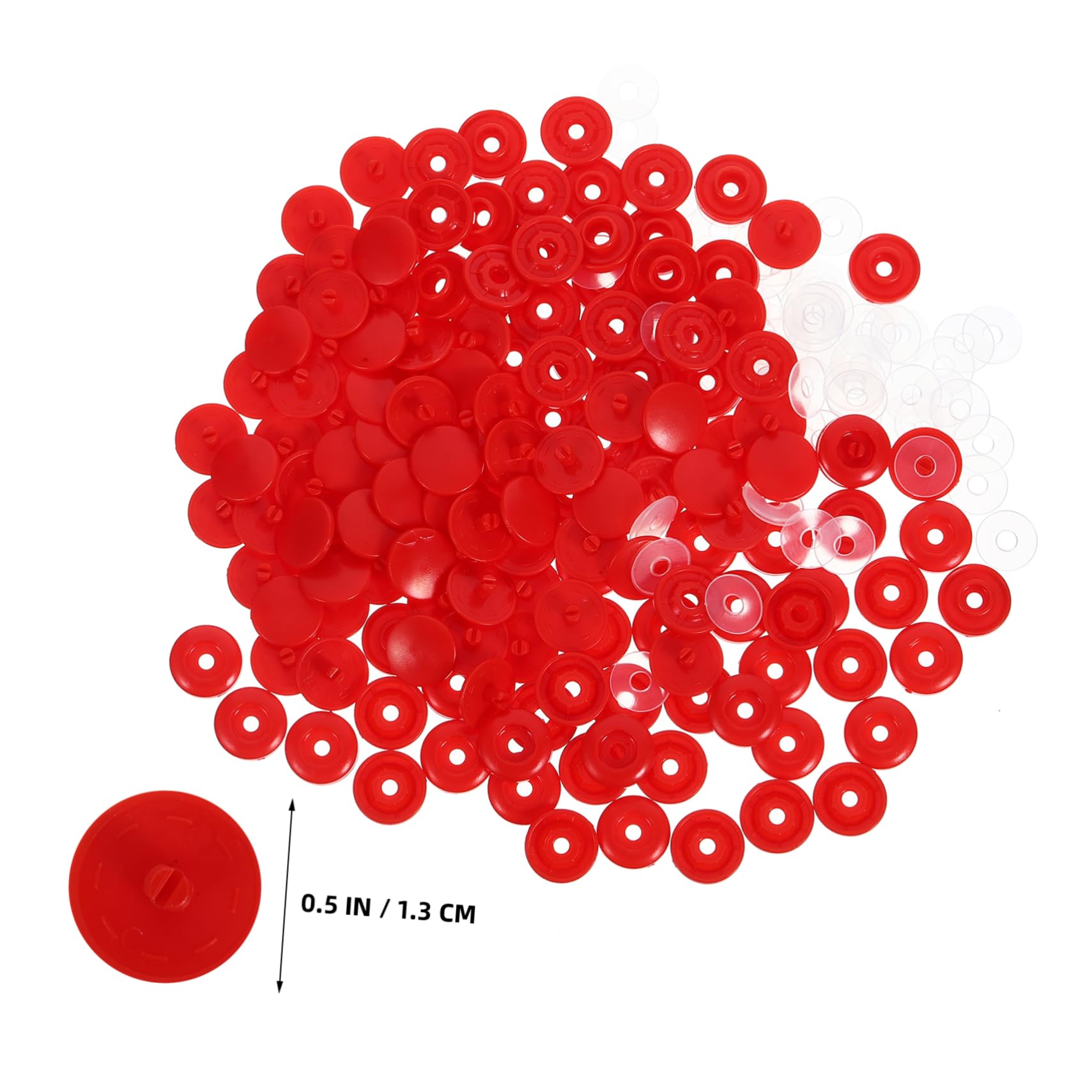 Lurrose 300sätze Snap Buttons Für Kleidung Druckknöpfe Für Bastelprojekte Nähzubehör Für Babybekleidung Hosen Und