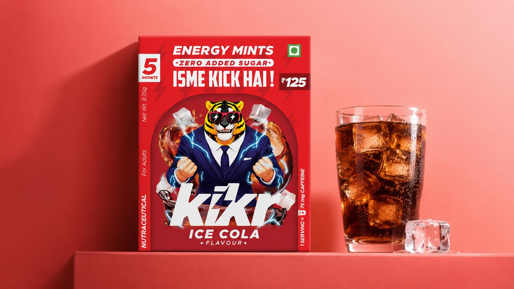 KIKR Energy + Focus Mints - Ice Cola | Natural Caffeine + L-Theanine | Sustained Energy & Enhanced Focus | Zero Added Sugar | Mouth Dissolving Functional Mints | Pack of 5 (10Mint) | Pocket-Sized Energy & Focus | Sugar Free | Mouth Dissolving Functional Mints-image-20