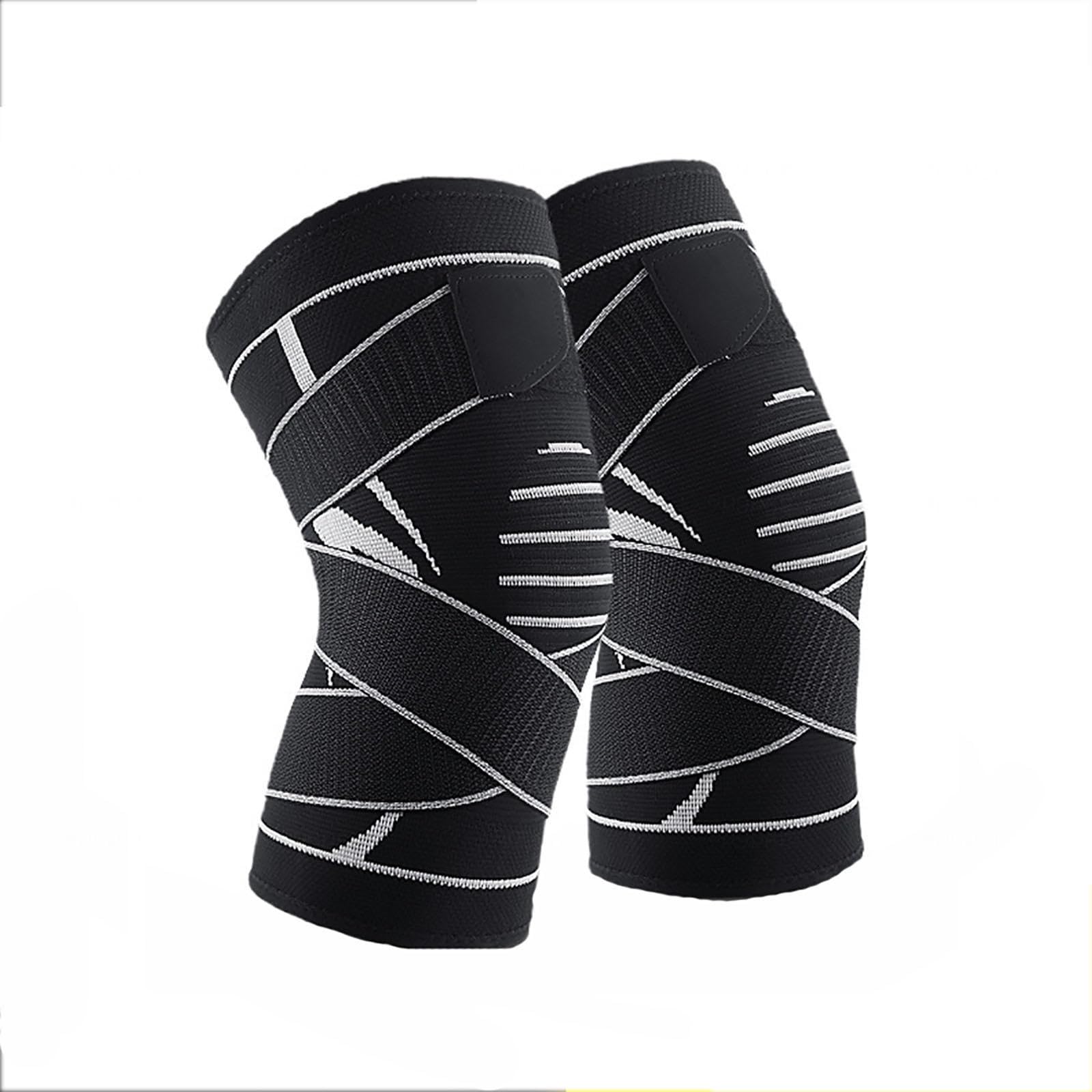 Confezione da 2 Ginocchiere da Pallavolo, Ginocchiere Sportive per Dolore al Ginocchio Donne e Uomini, Manicotto di Compressione Ginocchiera, per Danza Rugby Ciclismo Sci Skate,XL