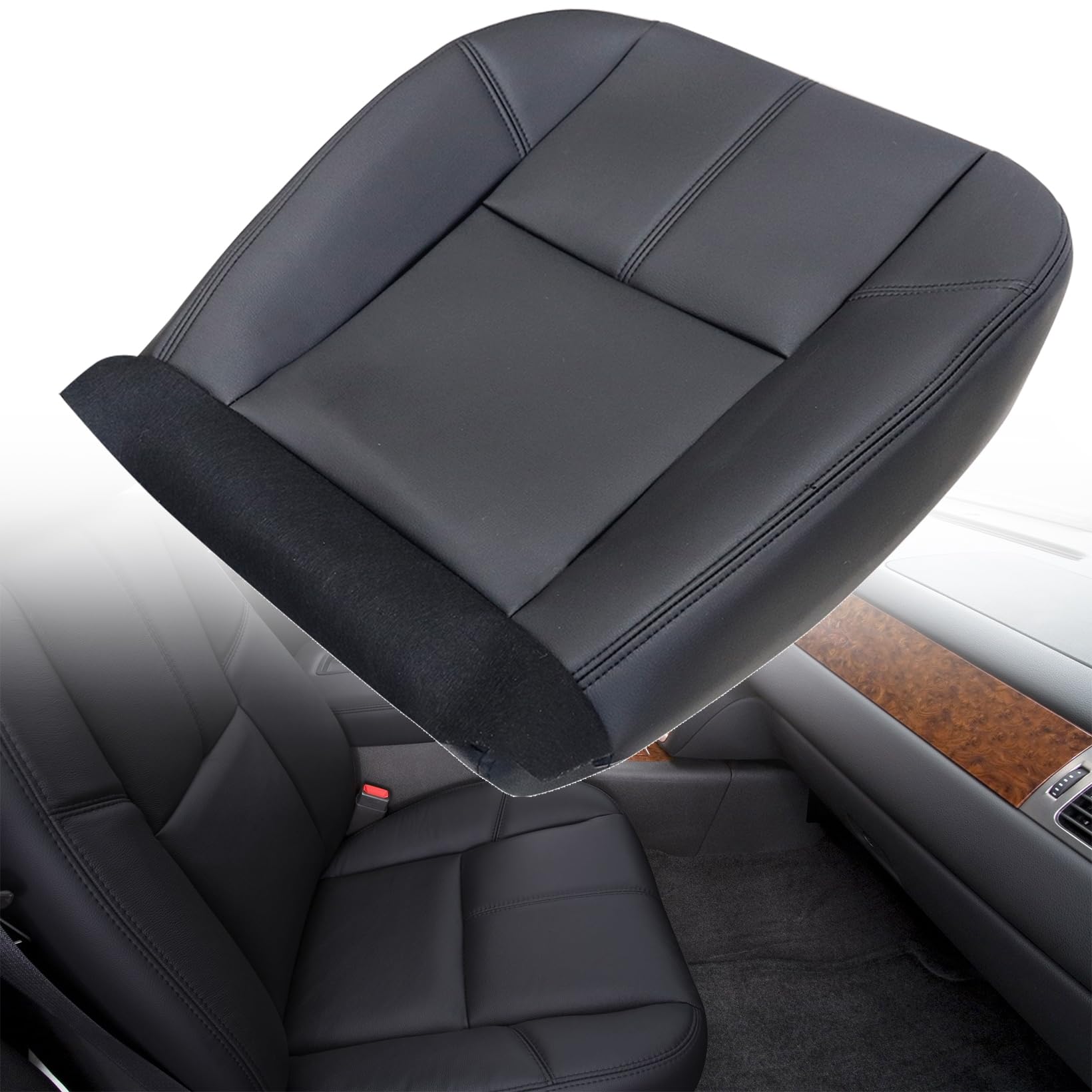 2007-2014 Chevy Tahoe/Suburban Seat Cover In Black: Choose From Variation 1