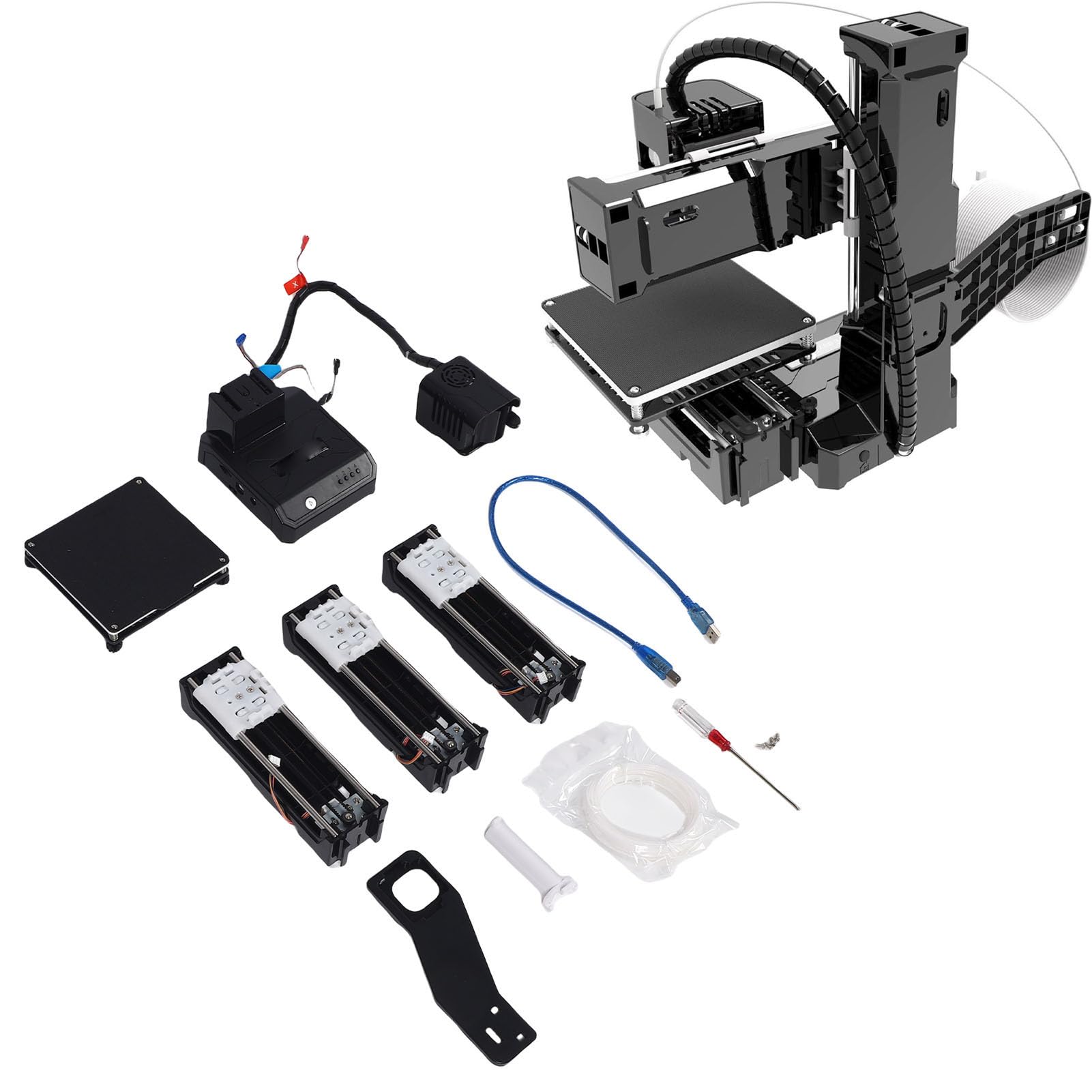 K9 Stampante 3D Affetta Automatica Easyware 0,05 Mm Risoluzione dei Livelli per Bambini e STEM Education PLA Filamento 100x100x100mm Build Dimensioni Compatibili con Easyware e Cura (Spina degli
