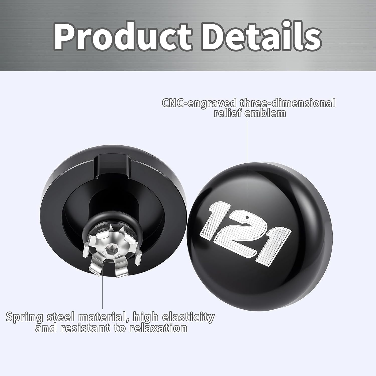 2023.5-2026 Front Axle Nut Covers/Caps for Harley Touring Street Road Glide CVO FLHXSE, FLTRXSE, FLHX, FLTRX, FLTRXSTSE 2023.5 2024 2025 2026 (Black 121)