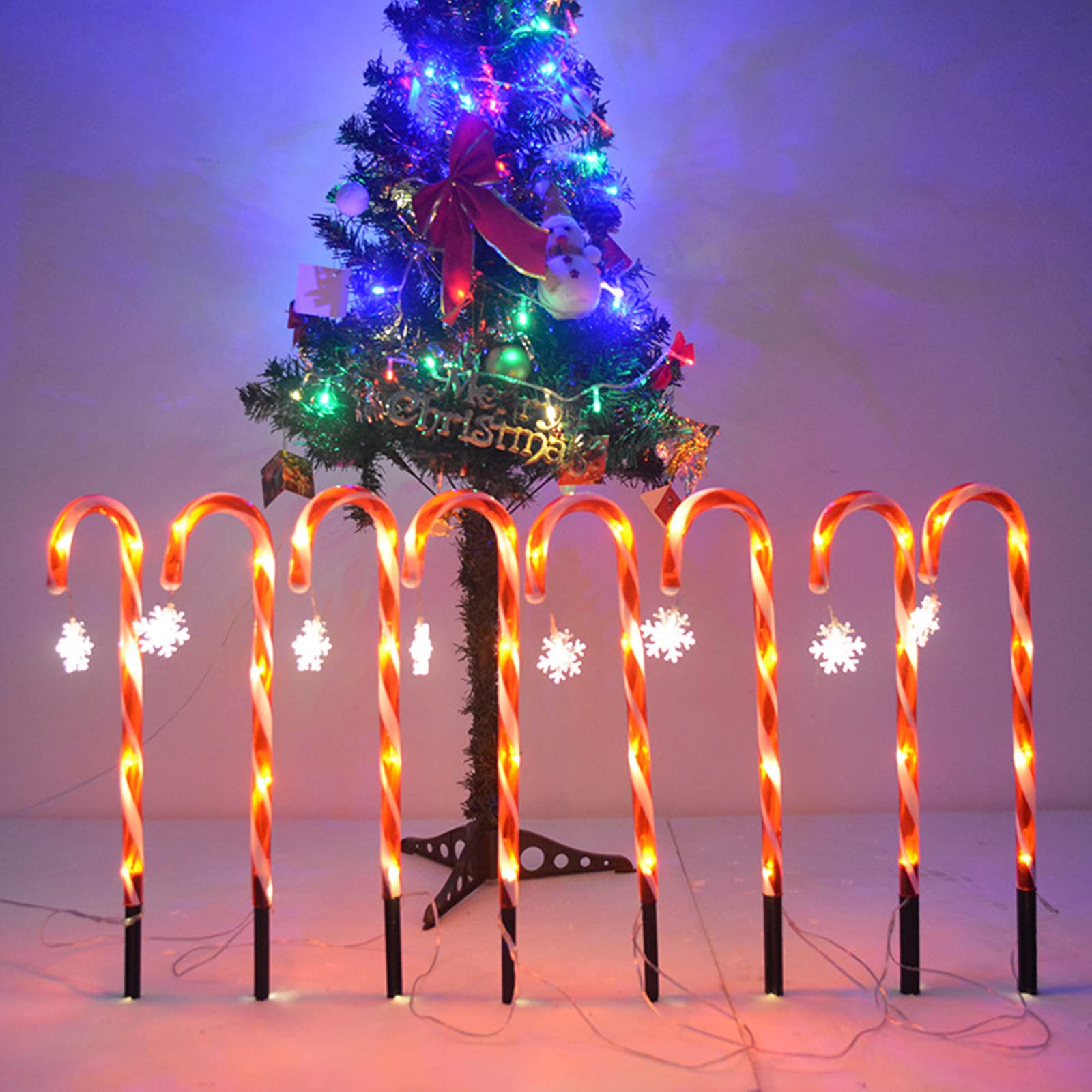 Amazon.co.jp: ソーラー クリスマス デコレーション 8個パック