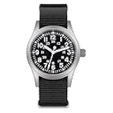 Militado ML05 38mm VH31 Quartz Watch - Domed Sapphire Crystal Field Watch C3 Super Luminous Retro Sweep Wrist Watch for Men 100M Waterproof