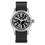 Militado ML05 38mm VH31 Quartz Watch - Domed Sapphire Crystal Field Watch C3 Super Luminous Retro Sweep Wrist Watch for Men 100M Waterproof