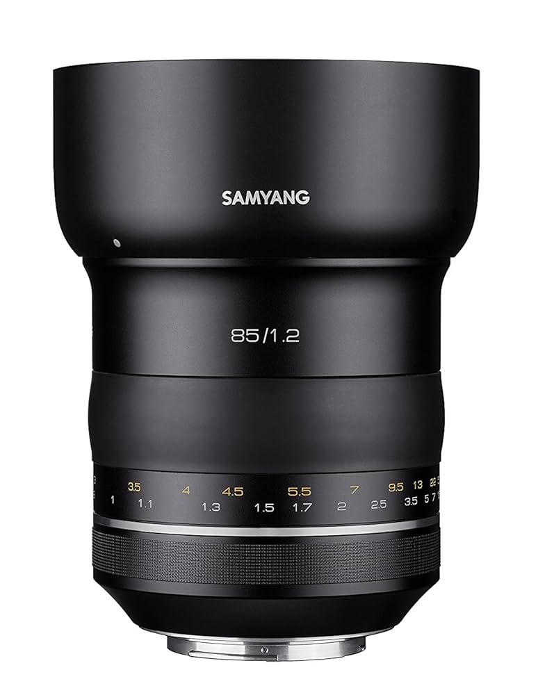 SAMYANG 単焦点中望遠レンズ XP 85mm F1.2 マニュアルフォーカス キヤノン EF AE用 電磁絞り対応 フルサイズ対応 Amazon.co.jp: SAMYANG 単焦点中望遠レンズ XP 85mm F1.2