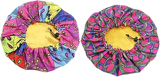 Beavorty 2 Peças Touca De Cetim Para Crianças Gorros De Cetim Viseira De Banho De Bebê Touca De Quimioterapia Para Crianças Touca De Dormir Touca De Dormir Chapéu De Seda Touca De Banho