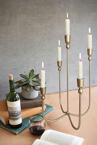 Miniatura 3 de Candelabro de mesa de hierro  Candelabro decorativo de metal, 5 velas francesas (cena 5 velas)