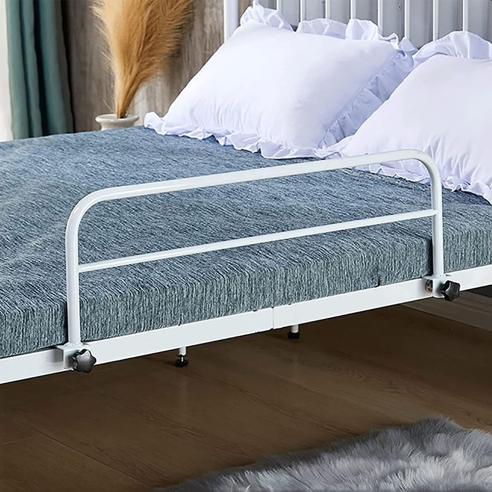 Adjustable Bed Rails, Medical bed rails for elderly people Safety handle for bed rail with fall protection Rail handle for bed rail (Color : B, Size : 80 * 30cm)