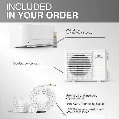 Miniatura 2 de Cooper & Hunter - Mini aire acondicionado con sistema de calefacción, 9.000 BTU, 230 V, 18 SEER, serie MIA, sin conductos, conexión wifi, inversor